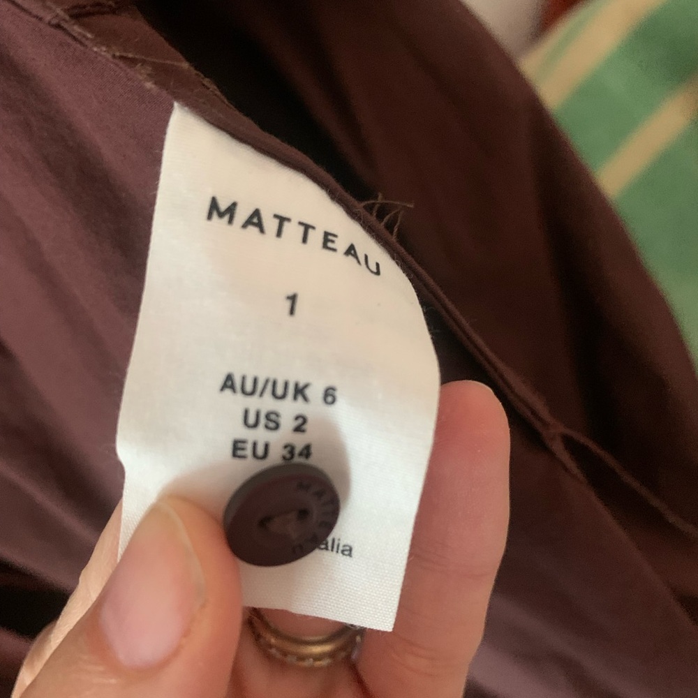 Matteau Gathered Organic Cotton-Poplin Maxi Shirt Dress - Picture 5 of 9